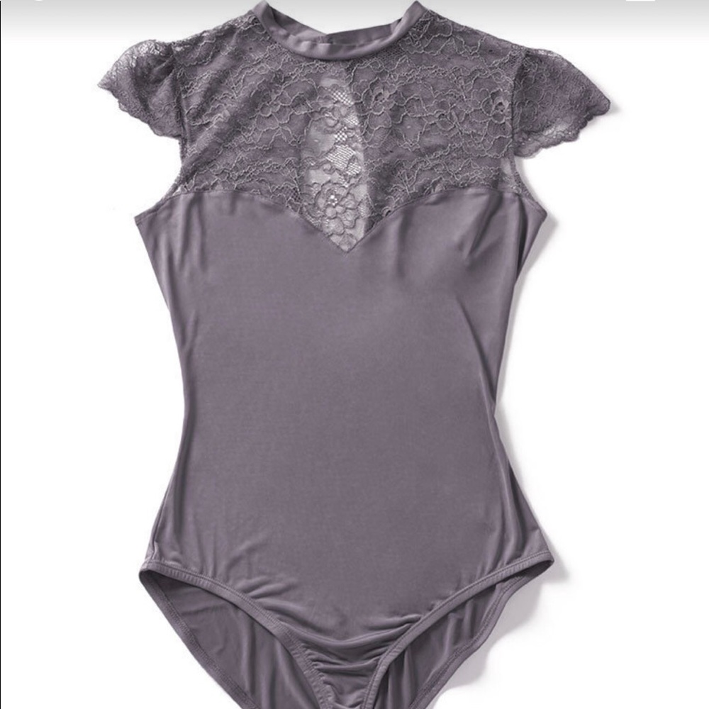 NWOT Gray Bodysuit